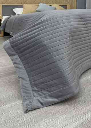 Покрывало велюровое King Size 220х240 см цвет серый (85-208) Киев