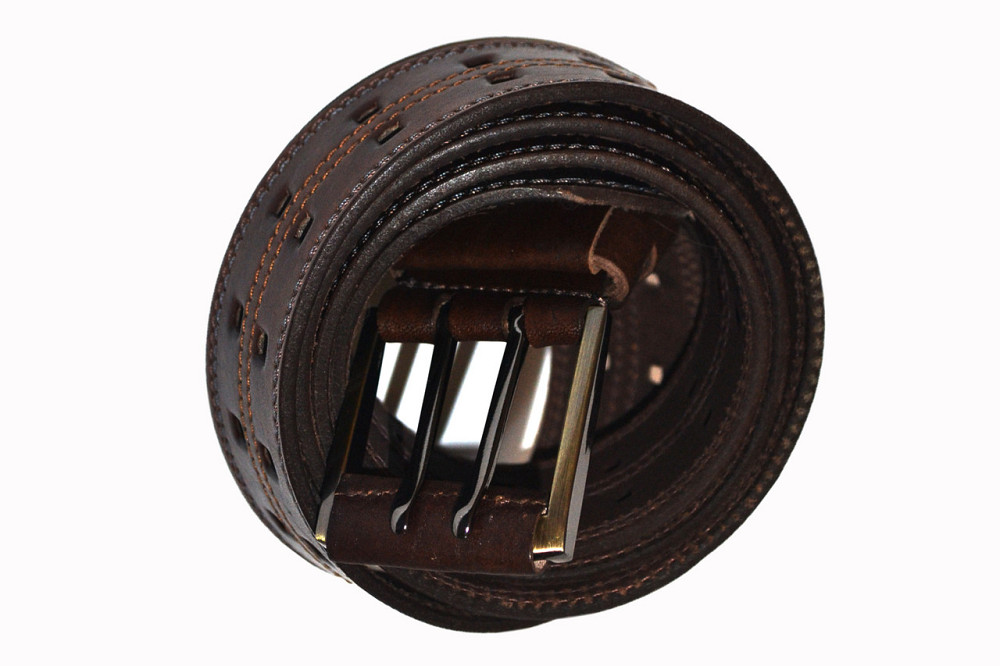 Кожаная портупея - ремень 1200х45 мм коричневая Одесса - изображение 6