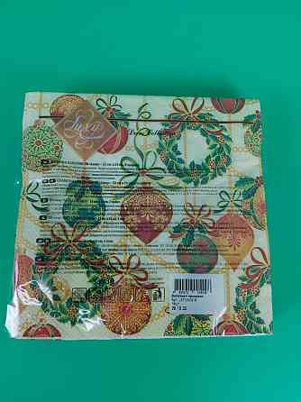 Салфетки бумажнае новогодние(ЗЗхЗЗ, 18шт)