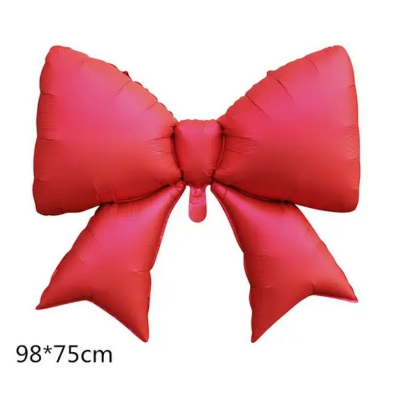 Бант воздушный шарик 90 см красный фольгированный декор для праздника, фотозона, baby shower Киев - изображение 1