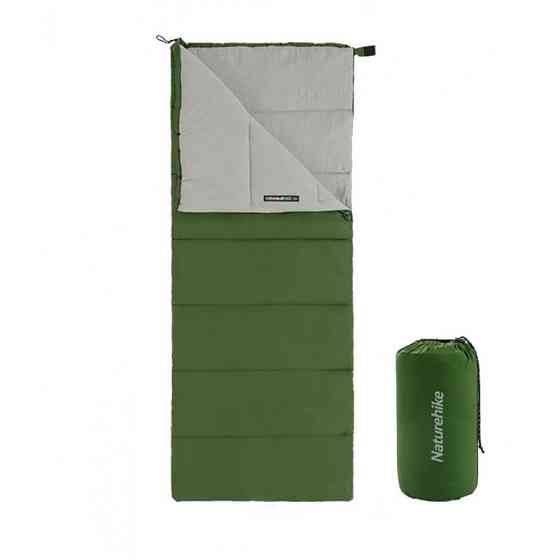 Спальний мішок Naturehike F150 NH22MSD05, правий зелений Київ