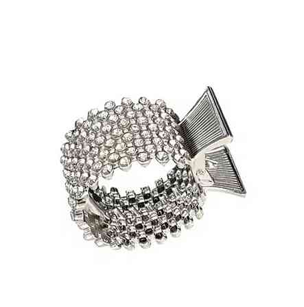 Затискач для волосся Сріблястий Сміла