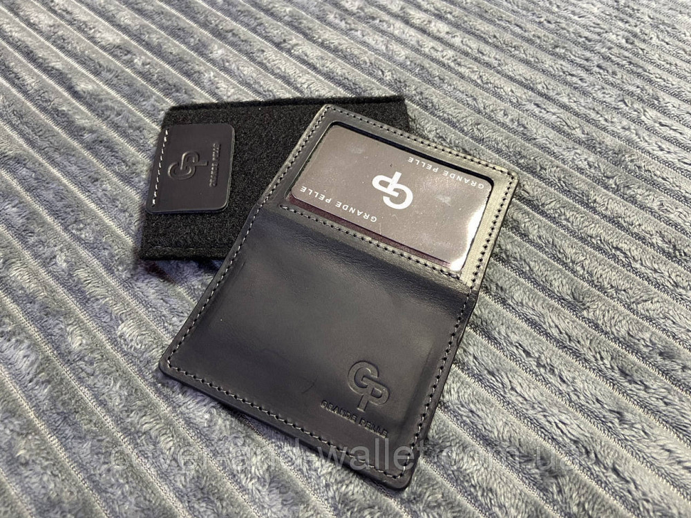 Обкладинка з натуральної шкіри для ID-паспорта та автодокументів Grande Pelle Київ - фото 3