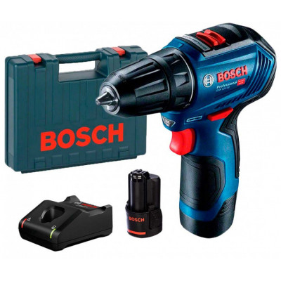 Шуруповерт Bosch Professional GSR 12V-30 2x 2.0Аг, GAL 12V-40, кейс (0.601.9G9.000) Вінниця - фото 2