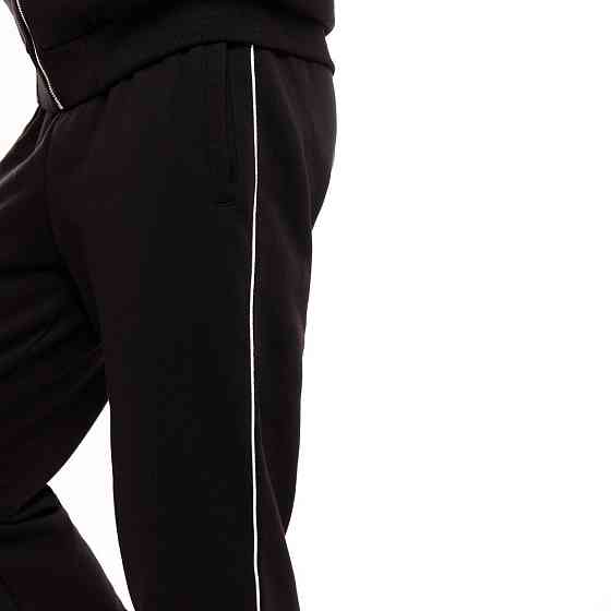 Спортивний демісезонний костюм чоловічий чорний. Комплект штани та кофта Pobedov Brume Київ