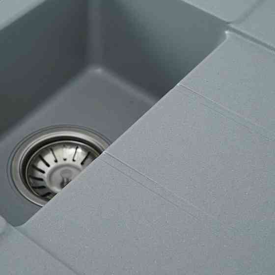 VALESO Гранітна мийка для кухні VALESO TOSKANA 7850W матова Сірий металік Киев
