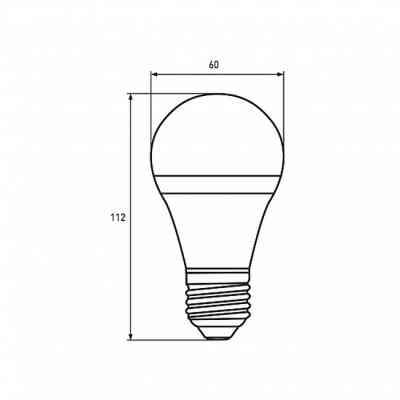 Лампочка Eurolamp A60 8W E27 2700K (deco) акция 1+1 new (MLP-LED-A60-08273(Amber)new) Вінниця