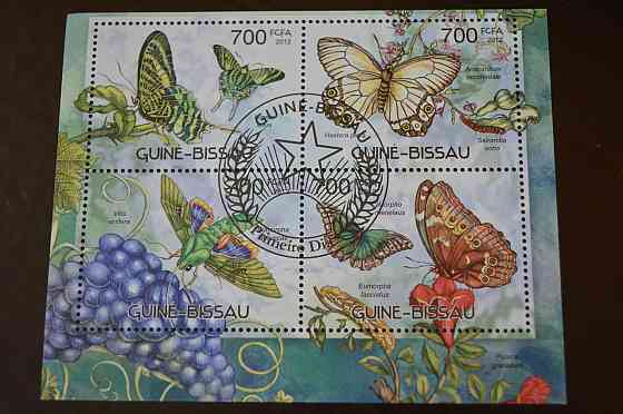 Гвинея. Фауна. Личности. Блок. 2012 год (Б-9) Полтава