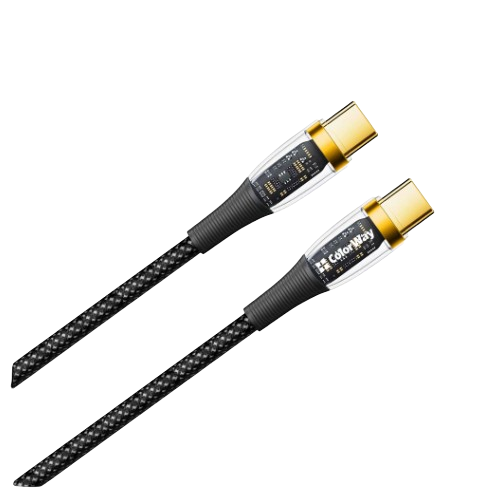 Кабель USB PD Type-C/Type-C ColorWay CW-CBPDCC053-BK 5,0А 1,2м чорний Житомир