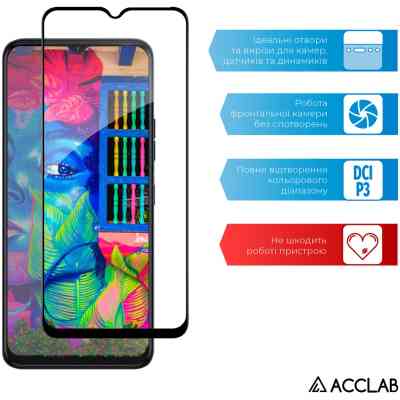 Стекло защитное ACCLAB Full Glue Tecno Spark 9 Pro Black (1283126547300) Винница