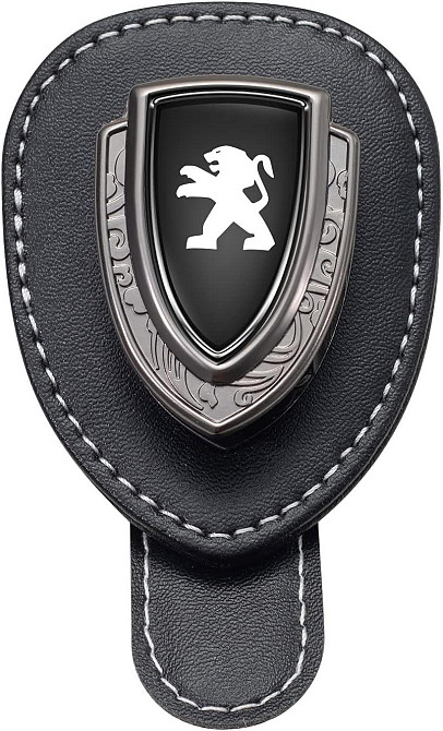 Автомобільний тримач, кліпса на сонцезахисний козирок для окулярів, карток з емблемою Peugeot Луцьк - фото 7