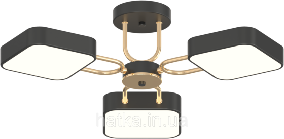 Люстра VALESO XI3362-3 чорний+золото Київ