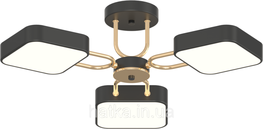 Люстра VALESO XI3362-3 черный+золото Киев - изображение 1