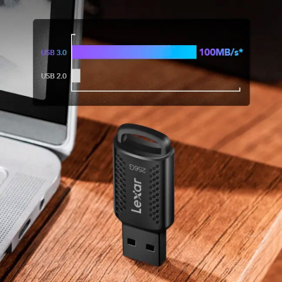 USB флеш накопитель Lexar 256GB JumpDrive V400 Black USB 3.0 (LJDV400256G-BNBNG) Винница - изображение 4