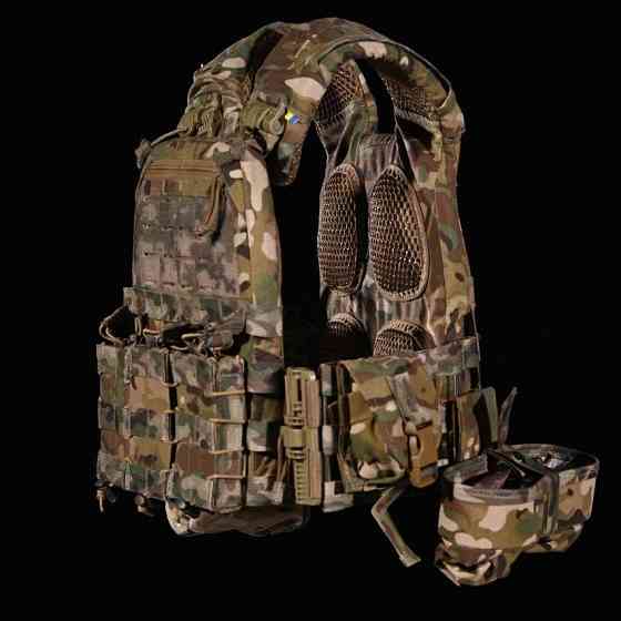 Тактическая плитоноска М6 с комплектом подсумков (без плит) Мультикам Киев