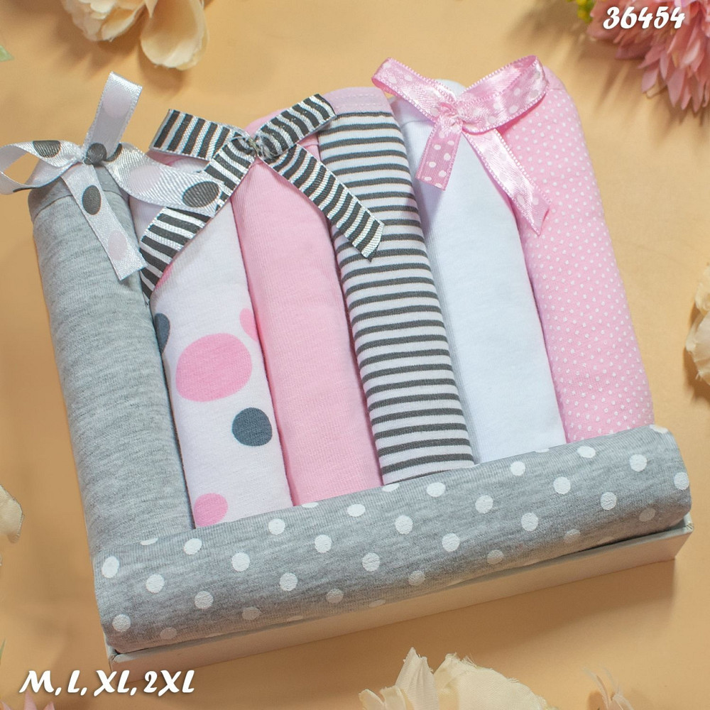 Подарочный набор хлопковые трусики трусы женские Nicoletta Турция недельки M | 7 шт. Киев - изображение 1