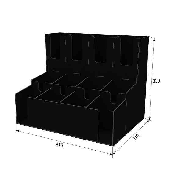 Барний органайзер EKOSTAR чорний 410х310х330 Київ