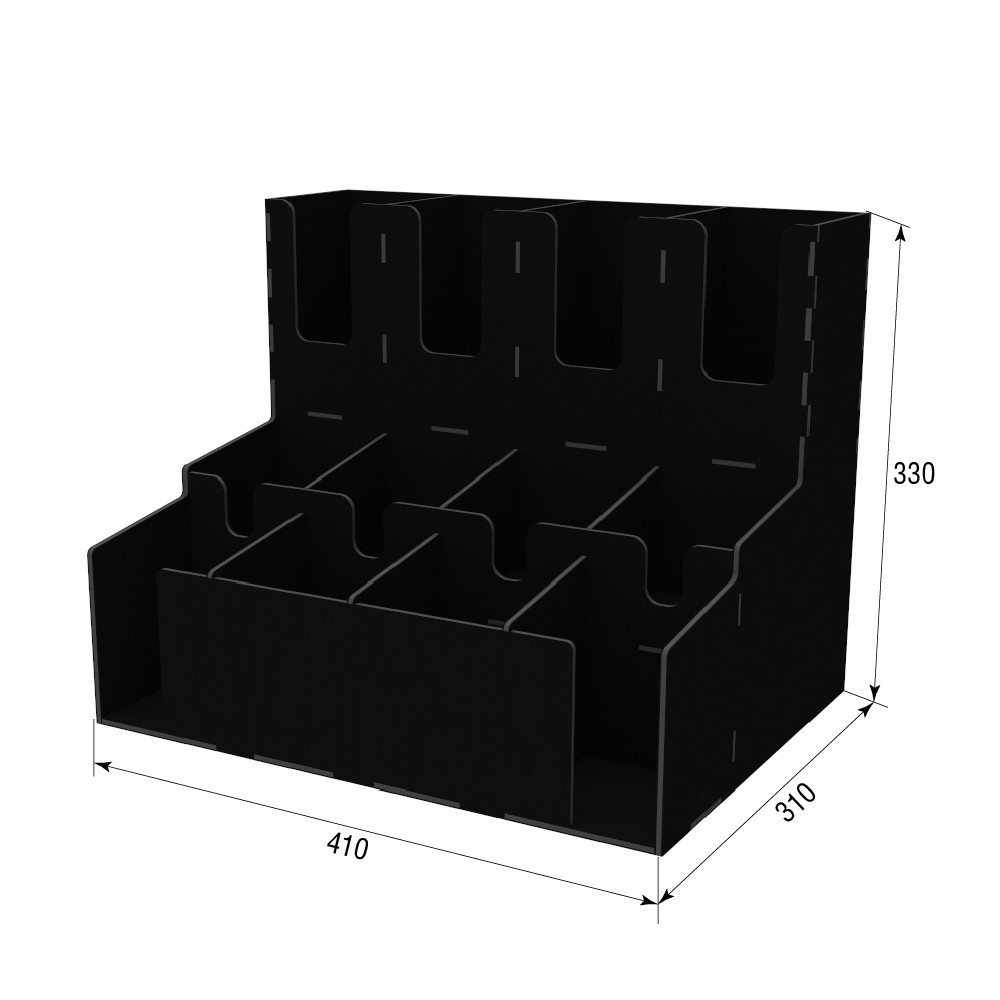 Барний органайзер EKOSTAR чорний 410х310х330 Київ - фото 3