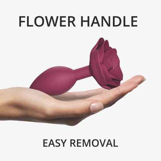 Силіконова анальна пробка Love To Love OPEN ROSES M SIZE - PLUM STAR Sex Aura Київ