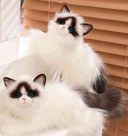 Найкраща преміум реалістична м'яка модель кішки 48 см як жива. Харків