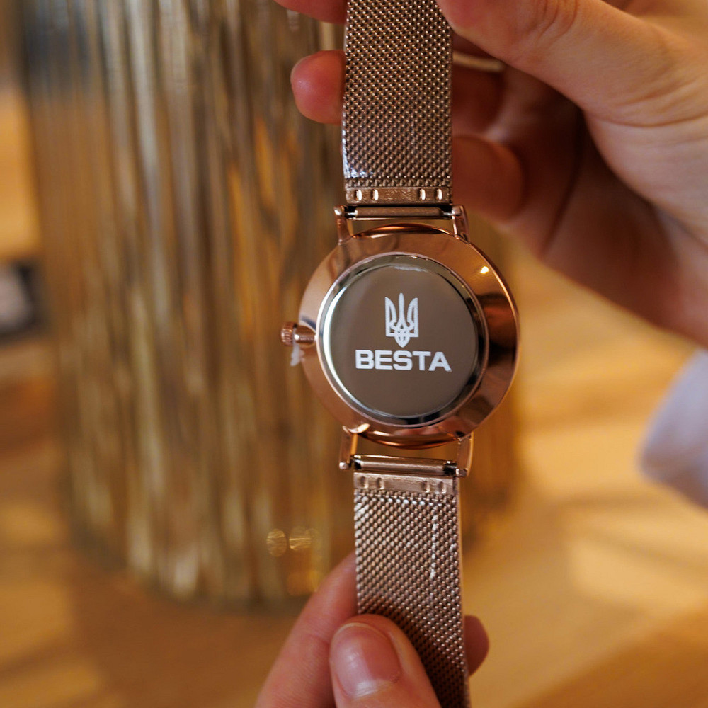 Часы женские наручные Besta Love UA Beige Flower (2 ремешка) Винница - изображение 7