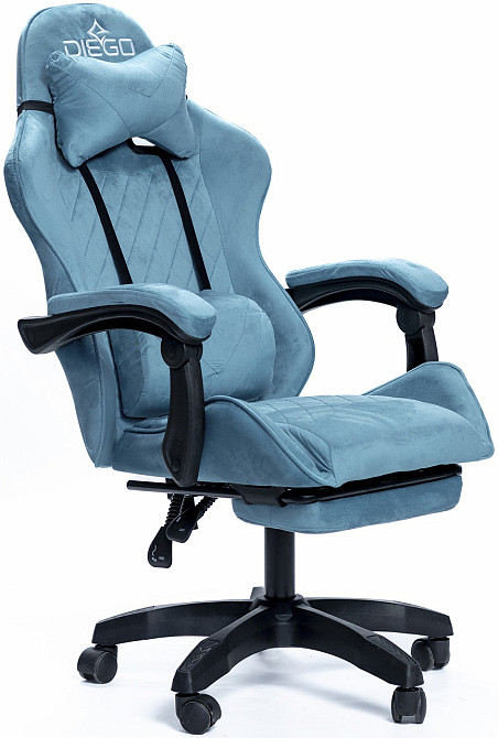 Крісло геймерське DIEGO ALCANTARA PRO Blue Київ - фото 2