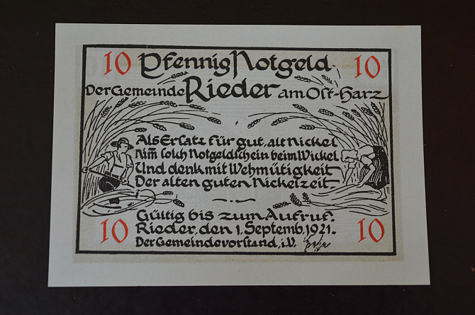 Германия. Нотгельд. 10 Pf 1921 года ( 3 ) Полтава - изображение 1