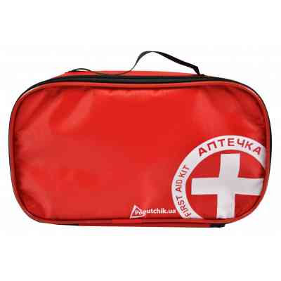 Автомобильная аптечка Poputchik "Евростандарт" футляр мягкий красный (02-035-М) Винница