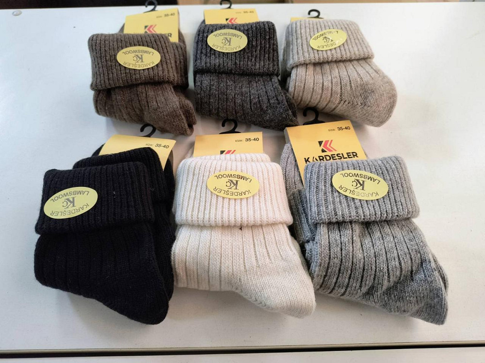 Набір теплих жіночих шкарпеток із вовною 6 шт. Kardesler 36-40 Київ - фото 2