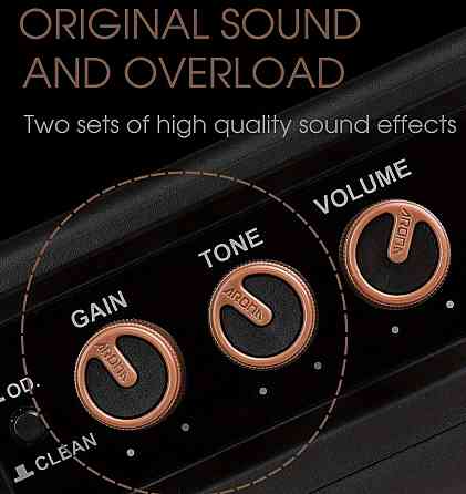 Комбопідсилювач портативний для гітари Aroma AG-04, Bluetooth, 5 ват. Харків