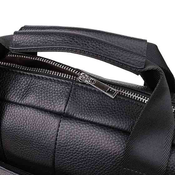 Деловой портфель для мужчин из натуральной кожи Vintage 23039 Черный Киев