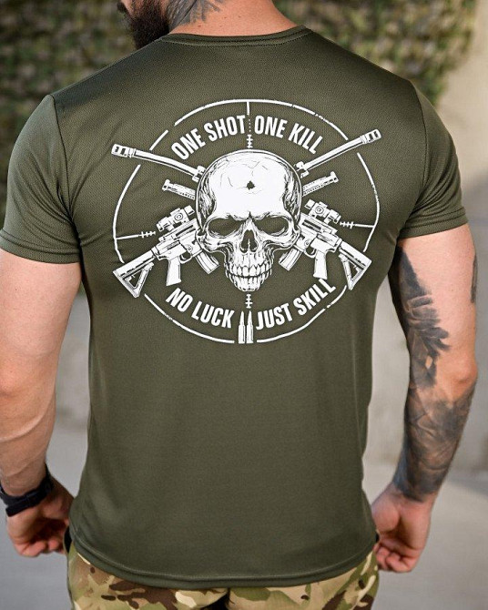 Тактическая потоотводящая футболка One Shot ПП4654 Одесса - изображение 4