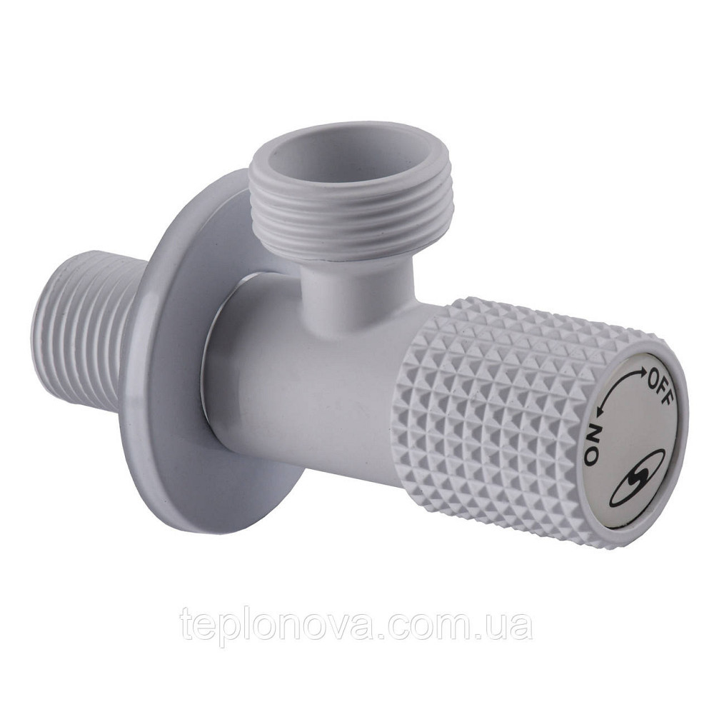 Кран кутовий кераміка SOLOMON EXCLUSIVE 1/2″X3/4″ 989 WW (White/White) ( 1шт.) Черновцы - изображение 3