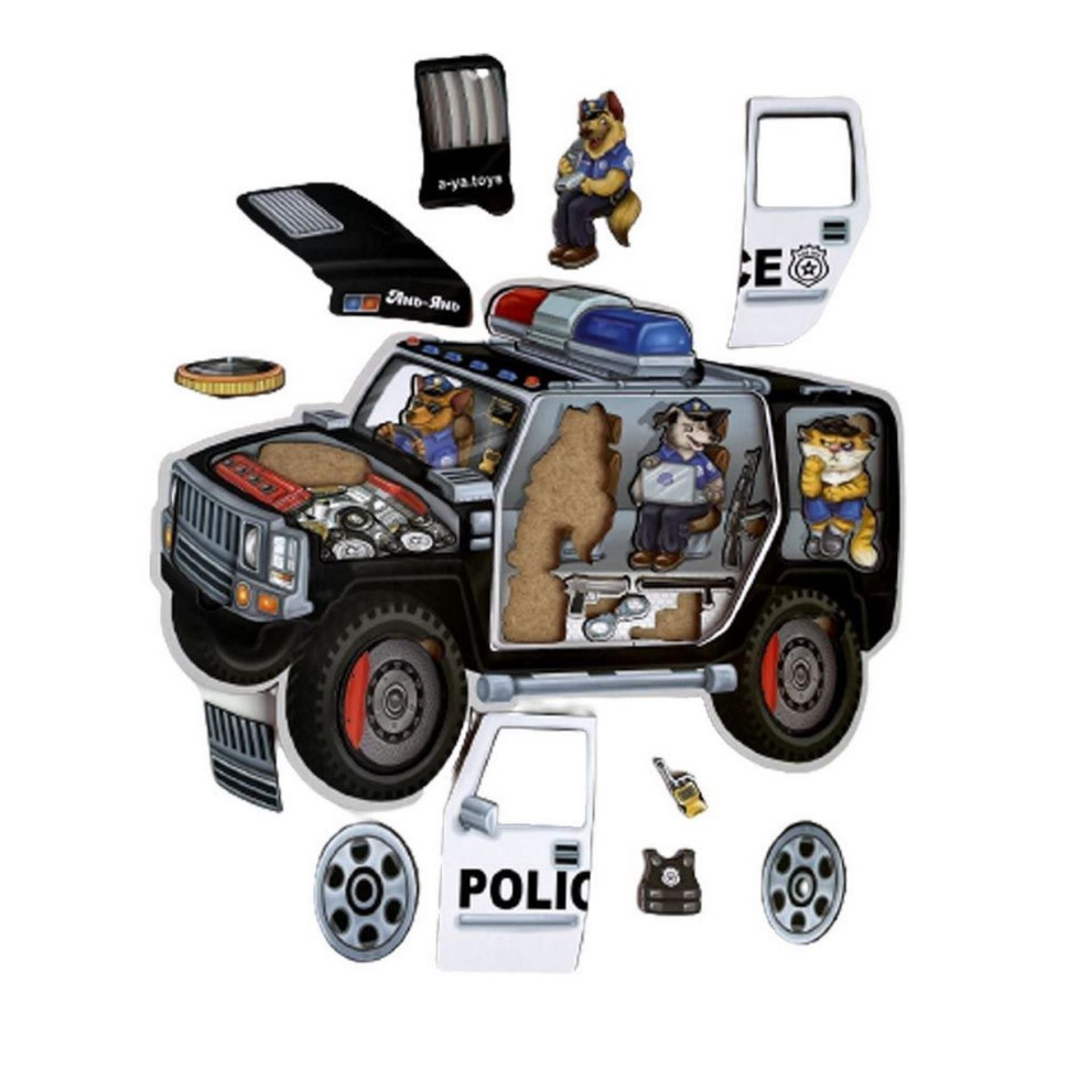 Деревянный пазл-сортер 