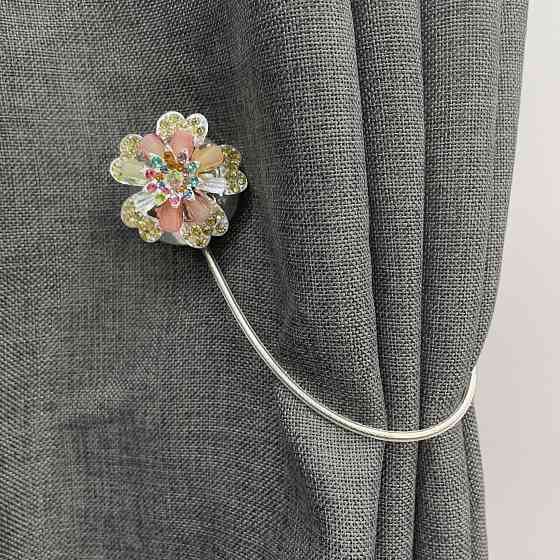 Уцінка! Магніти (2шт., пара) для штор, гардин "Flowers" колір різнокольоровий 81-239/1 Київ