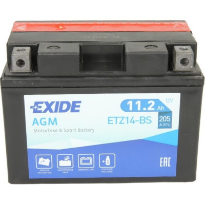 Аккумулятор автомобильный EXIDE AGM 11,2Ah (+/-) (205EN) (ETZ14-BS) Винница - изображение 2