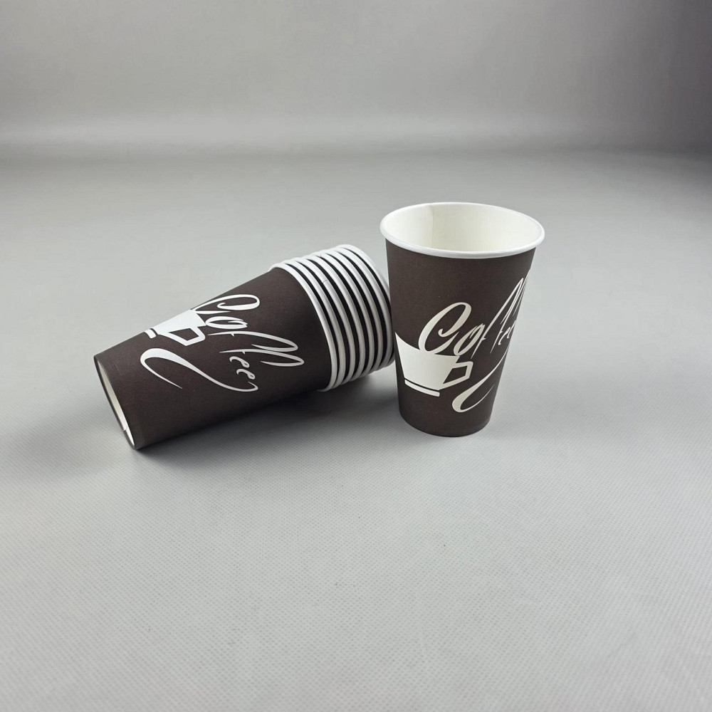 Стакани паперові одноразові. 340 мл "Coffee" (50 шт) Харків - фото 1