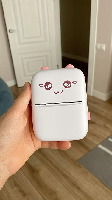 Портативний дитячий Bluetooth принтер Mini printer Mini printer CAT EARS бездротовий з термодруком Одеса - фото 10