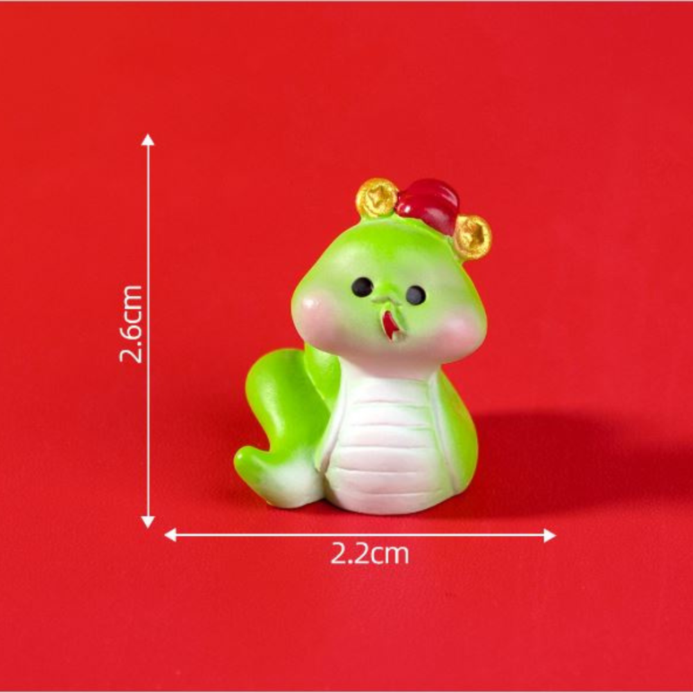 Зелена змія мініатюра 2.4 х 2 см для міні-саду та мікроландшафту Одеса - фото 3