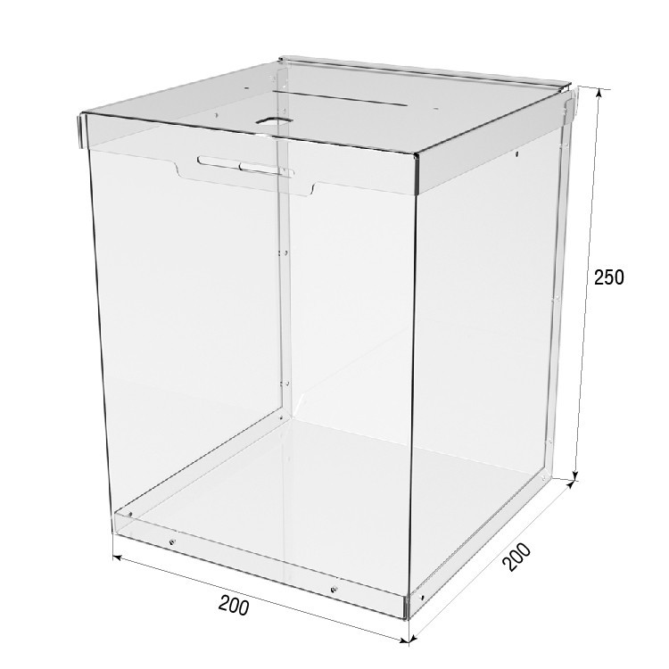 Ящик EKOSTAR с замком для пожертвований и сбора денег 200x200x250. Объем 10 литров Киев - изображение 4