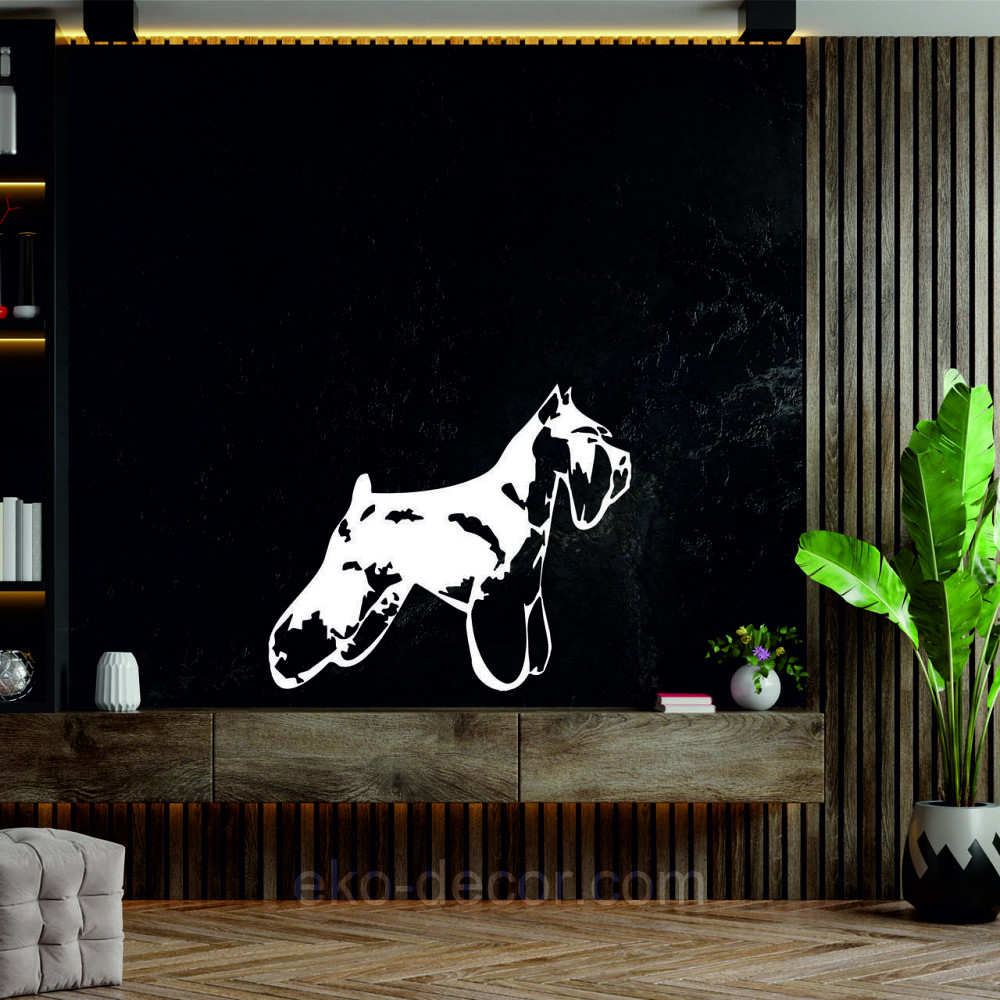 Декоративне настінне Панно «Шнауцер», Декор на стіну 90*82 см, Білий Київ - фото 7