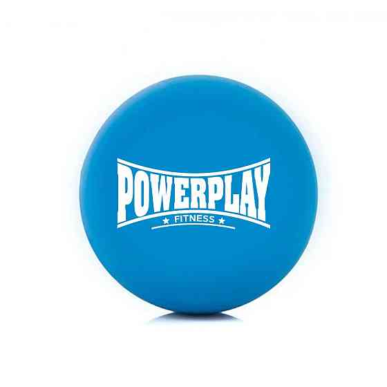 Масажний силіконовий м'яч PowerPlay PP-4354 Silicone Lacrosse Ball (6.3см.) Синій Луцьк