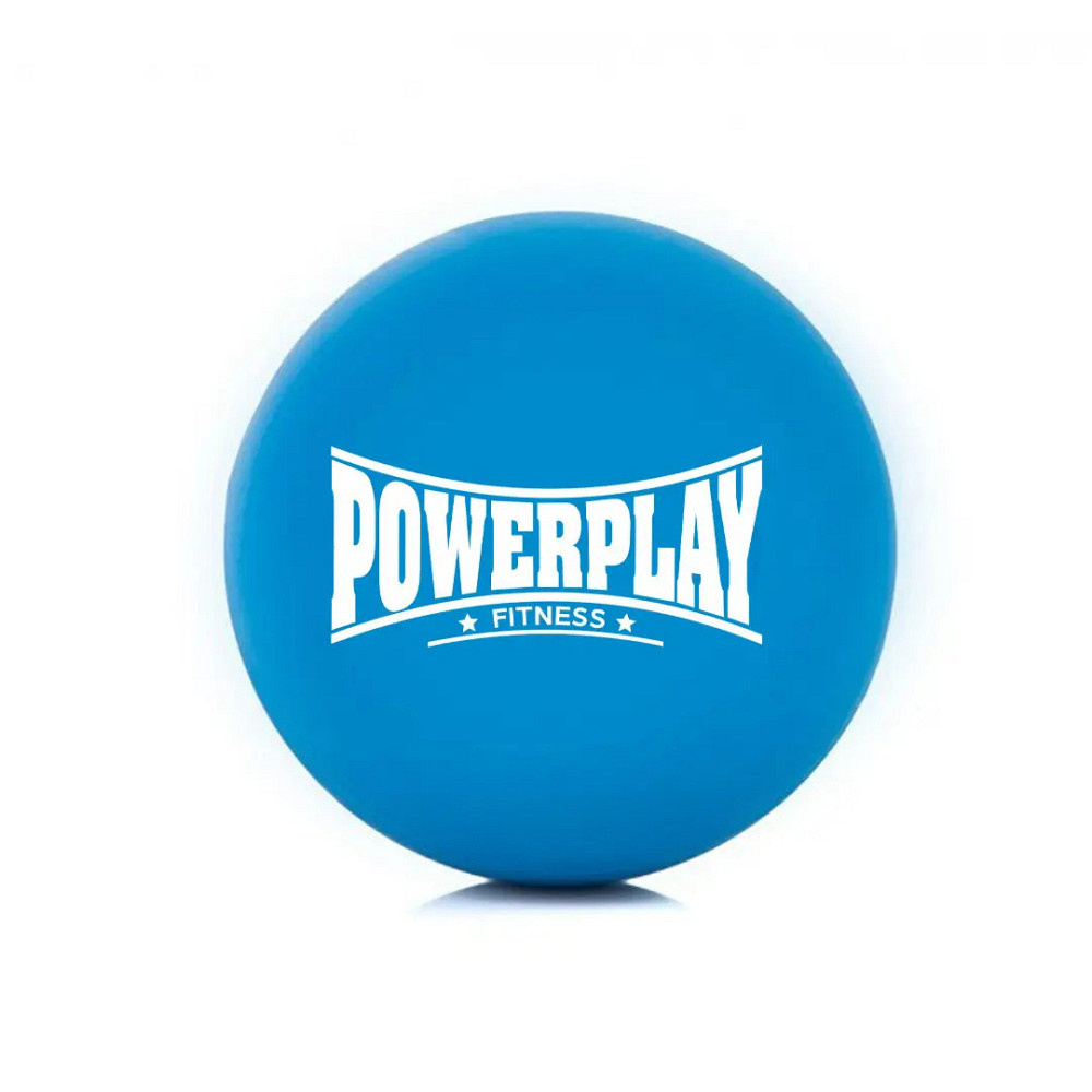 Масажний силіконовий м'яч PowerPlay PP-4354 Silicone Lacrosse Ball (6.3см.) Синій Луцьк - фото 1