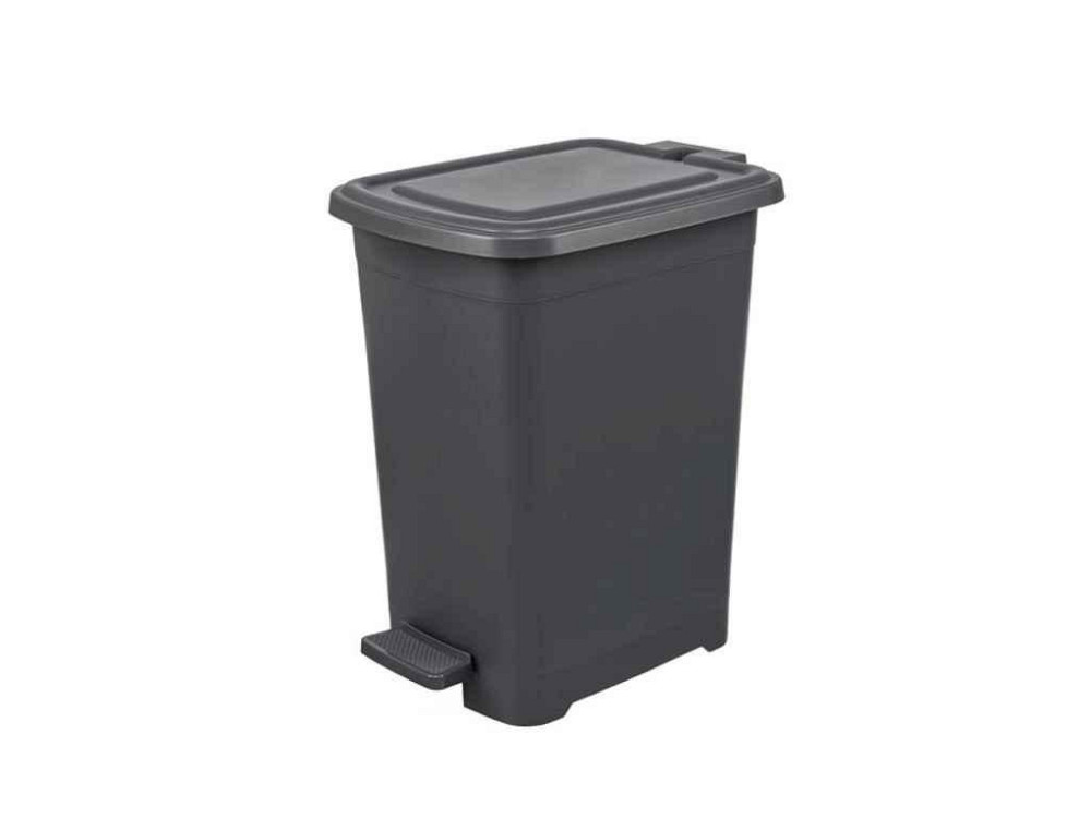 Смітник з педаллю Slim прямокутний Білий 15л ТМ ELIF PLASTIK Київ - фото 1