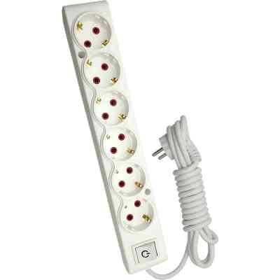 Мережевий подовжувач TECCO 3м 6 постів white (8681277842948) Вінниця