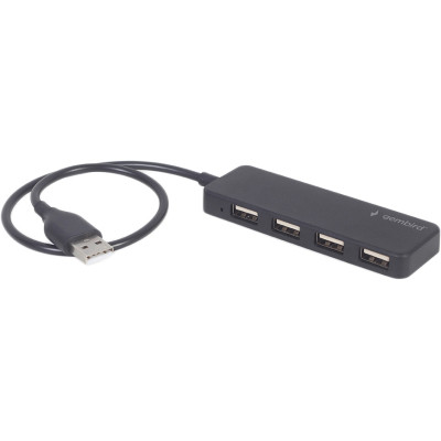 Концентратор Gembird USB 2.0 4 ports black (UHB-U2P4-06) Винница - изображение 1