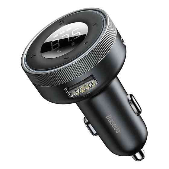 Автомобільний зарядний пристрій з FM-модулятором Baseus Enjoy Car MP3 Charger, колір чорний CCLH-01 Одеса