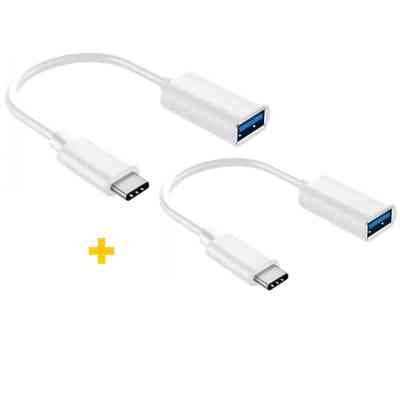 Переходник OTG USB 2.0 AF to USB-C 0.11m 2PCS white XoKo (XK-AC230-WH2) Винница