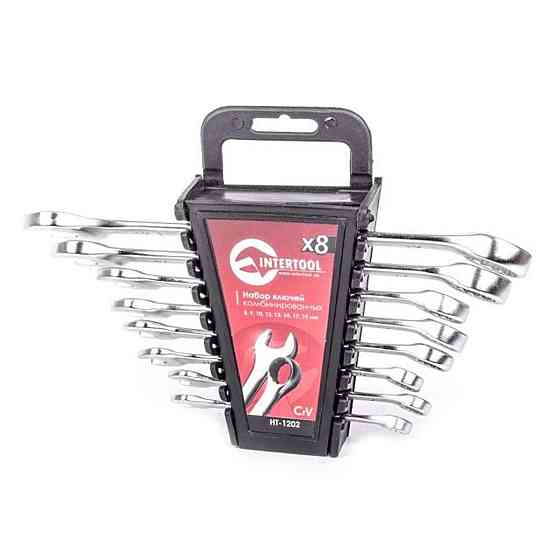 Набір ключів комбінованих 8 шт., 8-19 мм CrV Мукачево