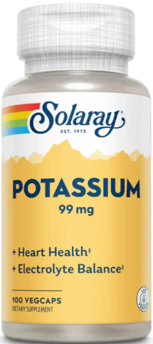 Калий Solaray Potassium 99mg 100 вег капс Киев - изображение 1